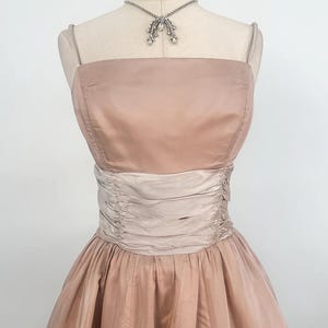 1950s Blush Pink Ballgown / Waist 30 / Vintage Ballgown, Wedding Guest Dress, Vintage Prom Dress