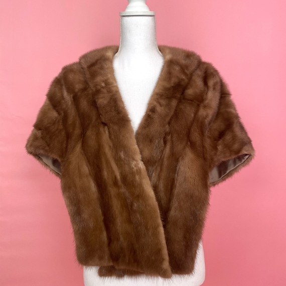 40s/50s Fur Stole/ 1940 1950 Fur Stole, Wrap / 40s