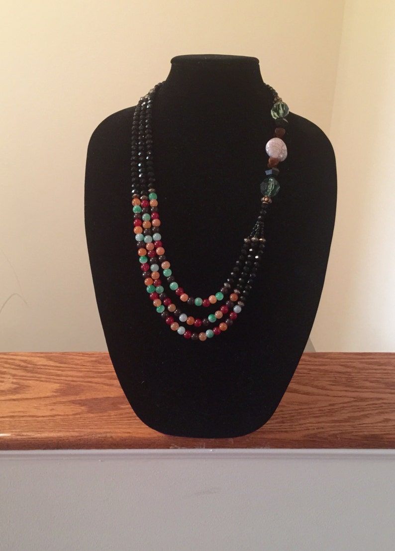 Multi Strand Necklace Etsy