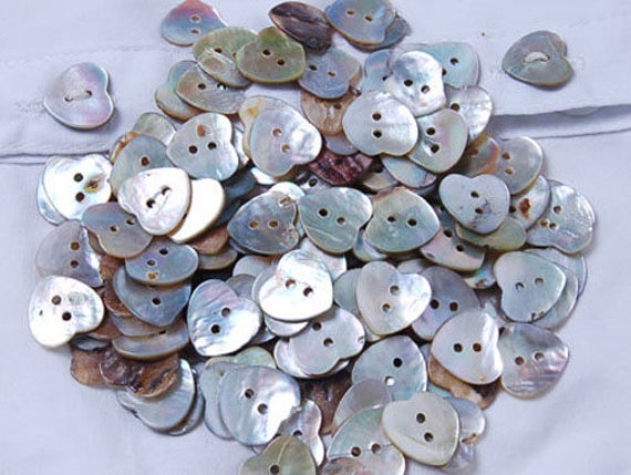 15mm Natural Mother Of Pearl Buttons - 2-Hole Round, Perfect For Knitting, Cardigans & Sewing Projects