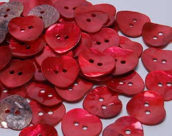 Heart Shape Buttons | Etsy