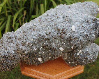 Flower Calcite with Pyrite Collectors Specimen from World Famous Trepca Mine Kosovo
