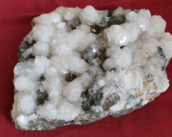 Calcite over Pyrite  Collectors Specimen from World Famous Trepca Mine Kosovo