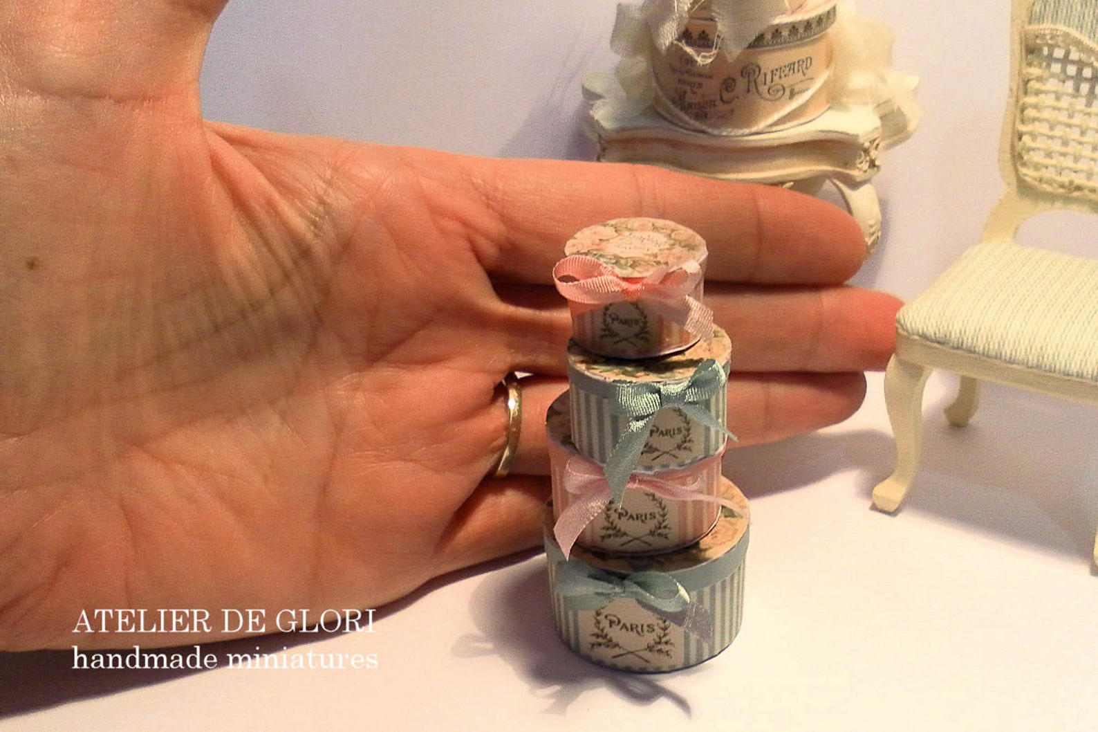 Digital Download Printable Dollhouse Miniature Hatbox Set of - Etsy