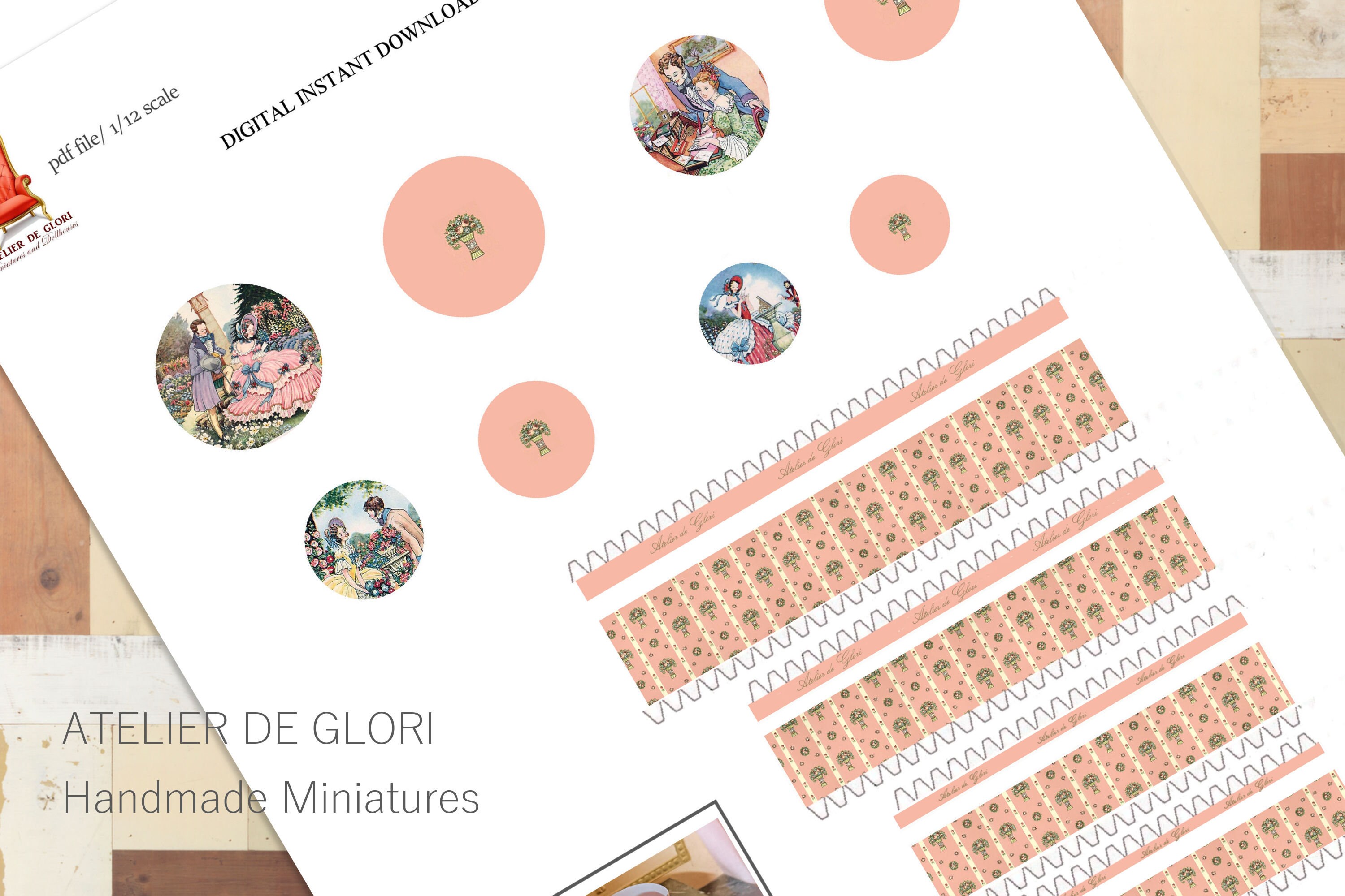 Lovely Vintage Hatboxes-- Digital Download Printable Dollhouse ...
