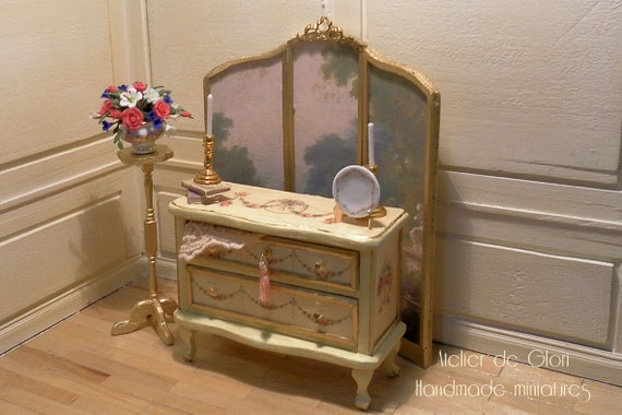 Ooak French Provincial Style Dresser Commode 1 12th Scale Etsy
