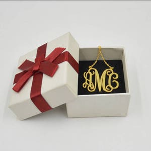 Monogram necklace-monogram initial necklace-Mother&#39;s day gift-birthday gifts for bestfriend-graduation gifts