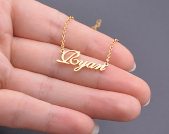 Custom Name Necklace For Kids,Nameplate Necklace,Personalized Gifts For Girls