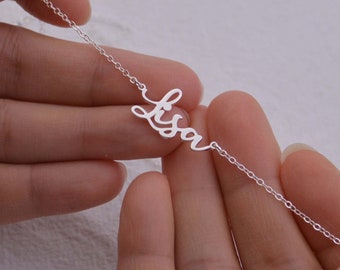 925 silver name necklace-custom name necklace,Personalized gift for girls,you can order any name