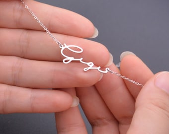 Customized Name Necklace-Silver Name Necklace-Gifts for Her-Bridesmaid Gifts