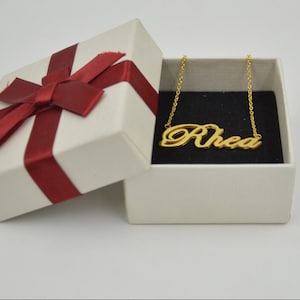 Personalized gift-18K gold Name necklace,personalized silver name necklace-personalized name necklace
