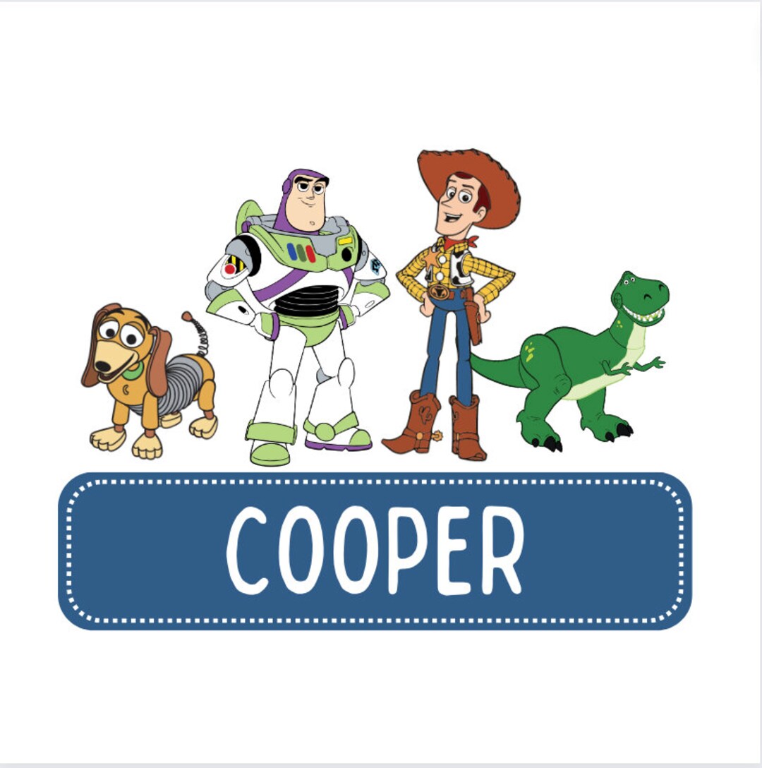 Toy Story Name Plate PNG Etsy