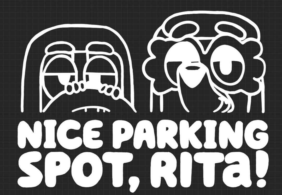Nice Parking Spot Rita Sticker - Etsy