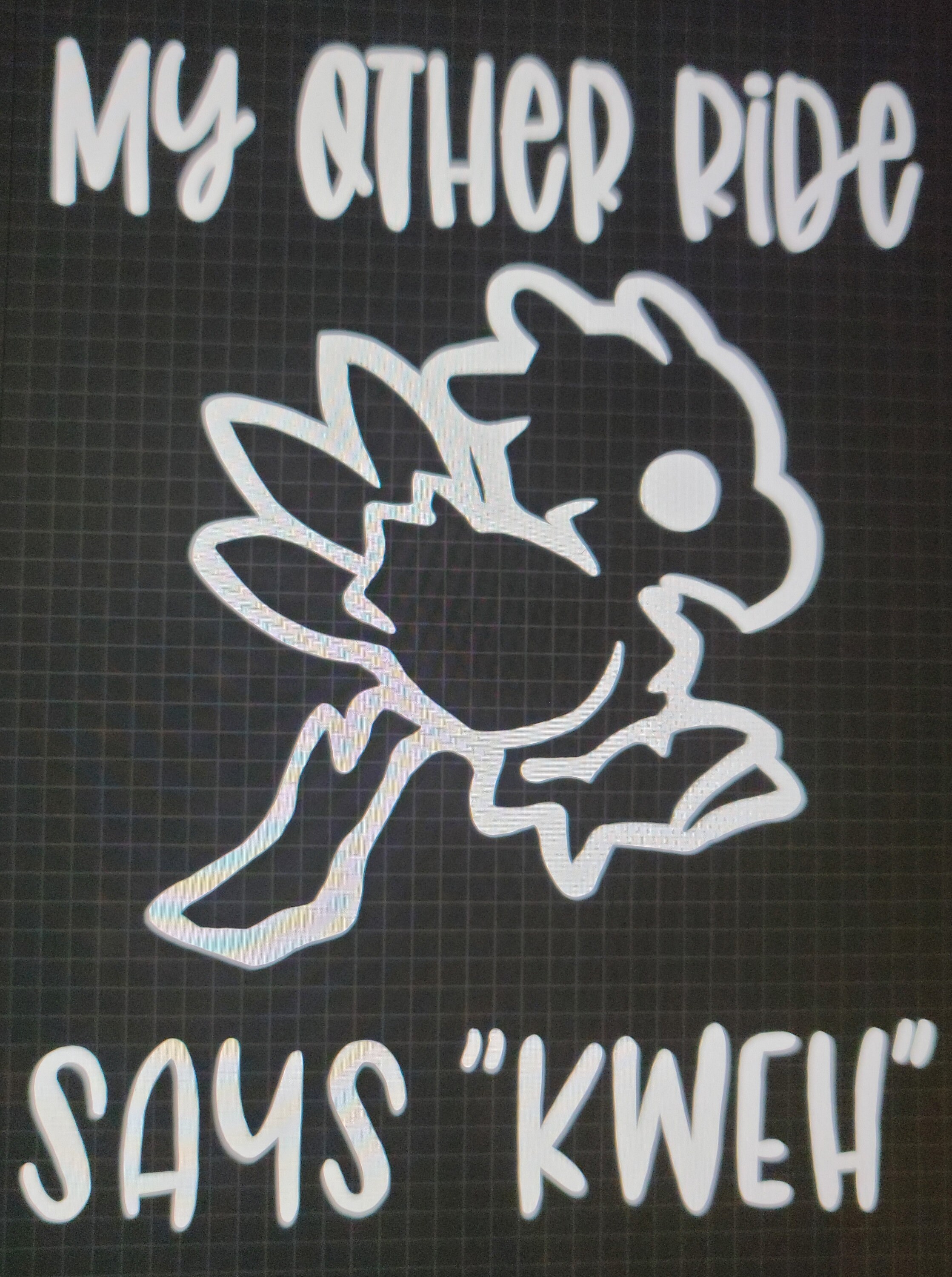 Qypf 15.5cm*6.9cm Creative My Other Ride Could Be You Vinyl Car Sticker And Deca
