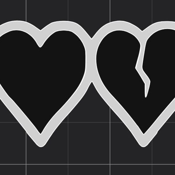 Pegatina del Club de los Corazones Negros