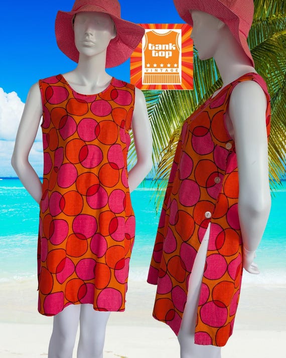 60s beach dress 1960s Lilly Pulitzer "The Lilly" Butterfly Print Dress/ Beach Coverup S/M