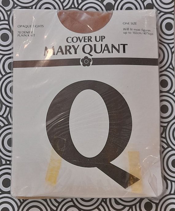 New Old Stock 70s MARY QUANT Cover up TIGHTS up to 40 Inch Hip One Size  Cayenne Mod -  Sweden