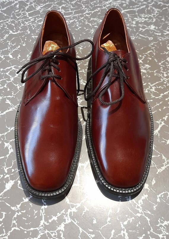 70s calibre augergine OXBLOOD GIBSON SHOES in box