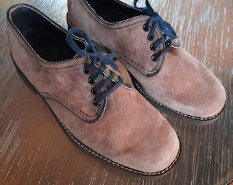 70s CEBO Suede Lace Up Shoes - Deadstock Mod Style, UK Gent 7