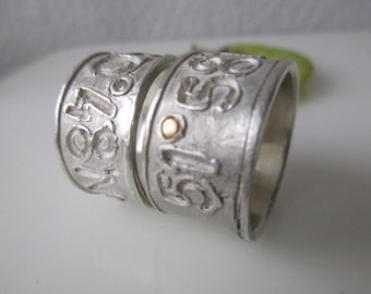 Memory Ring Einzelring oder Set Silber Verlobung...Freundschaftsring..Männerring Damenring Außengravur personalisiert individuell unisex