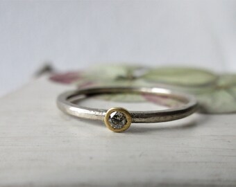 Narrow Delicate Ring White Gold Women's Ring Engagement Ring Side Ring Diamond Wedding Ring Wedding Ring Timeless