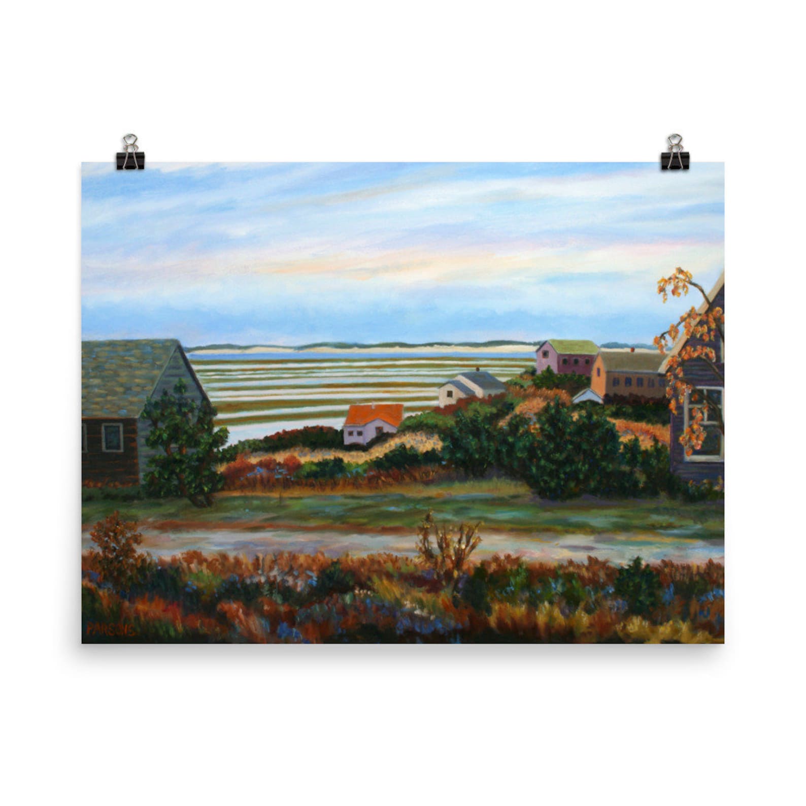 Cape Cod at Dusk Oil Painting Cape Cod Fine Art Print From Etsy