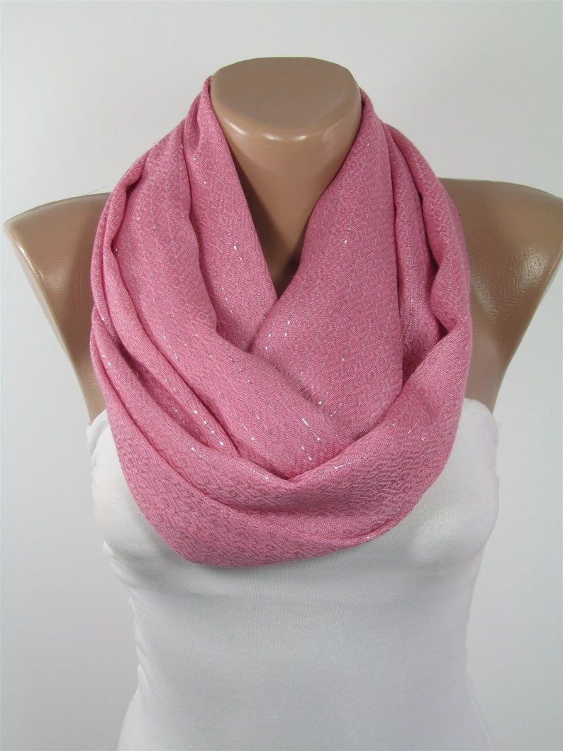 pink scarf set