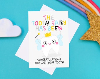 Tooth Fairy Card, You lost Your first tooth, Tooth Fairy Receipt, Tooth Fairy Letter, Cute Tooth Card for Kids, Toothfairy Gifts, Baby Teeth