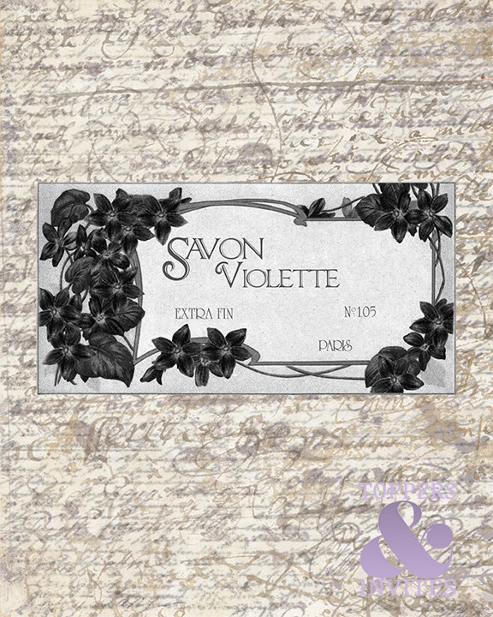 Vintage French Soap Printable Digital Image Graphic Collage Sheet