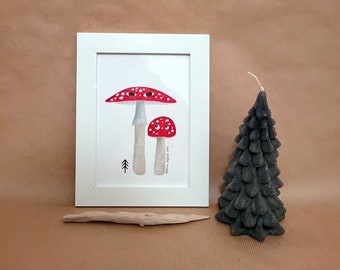 Christmas Special "Mushrooms" original illustration