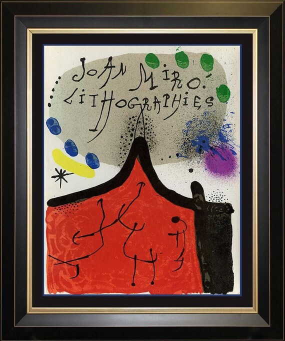 ジョアン・ミロ「無題」オリジナルリトグラフ、1968年 - Etsy 日本