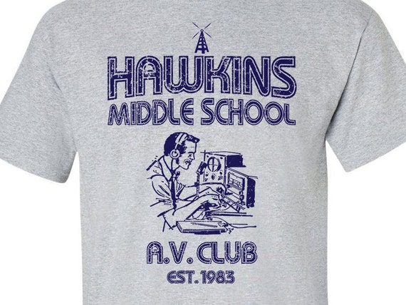 Hawkins Middle School AV Club Stranger Things Horror Fashion Gift Unisex T-shirt
