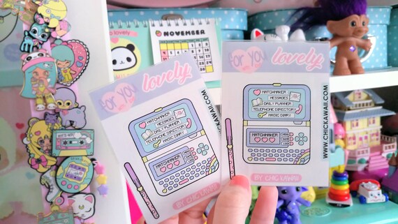 Chic Kawaii Nostalgia Clear Sticker Etsy