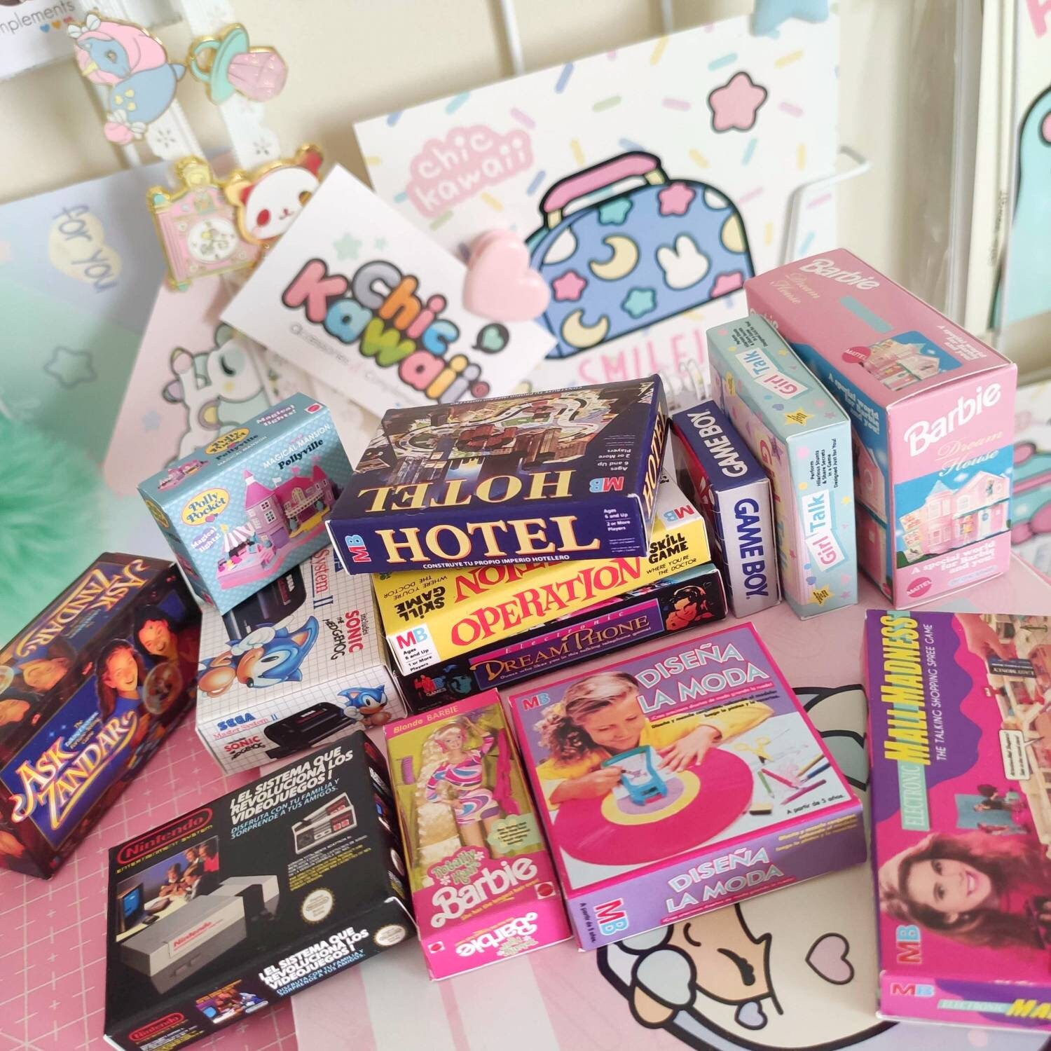 Polly Pocket Barbie Chabel Vintage Toys Miniatures by Chic | Etsy UK