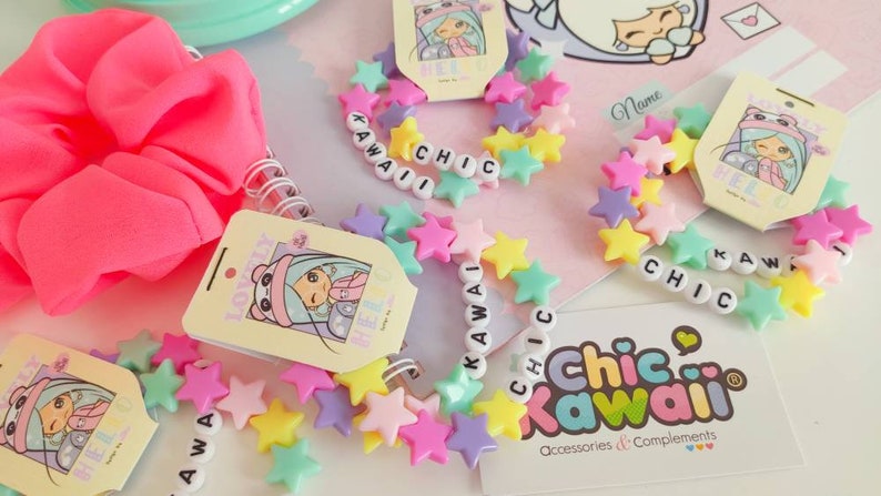 Chic kawaii pastel beads bracelet