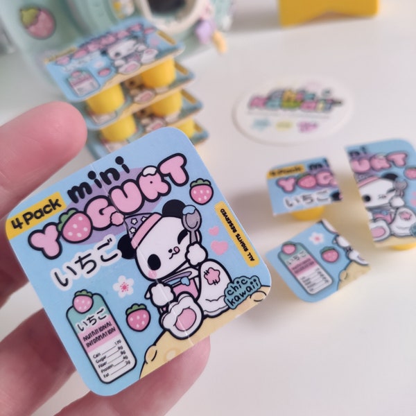 Chic kawaii miniature yogurt