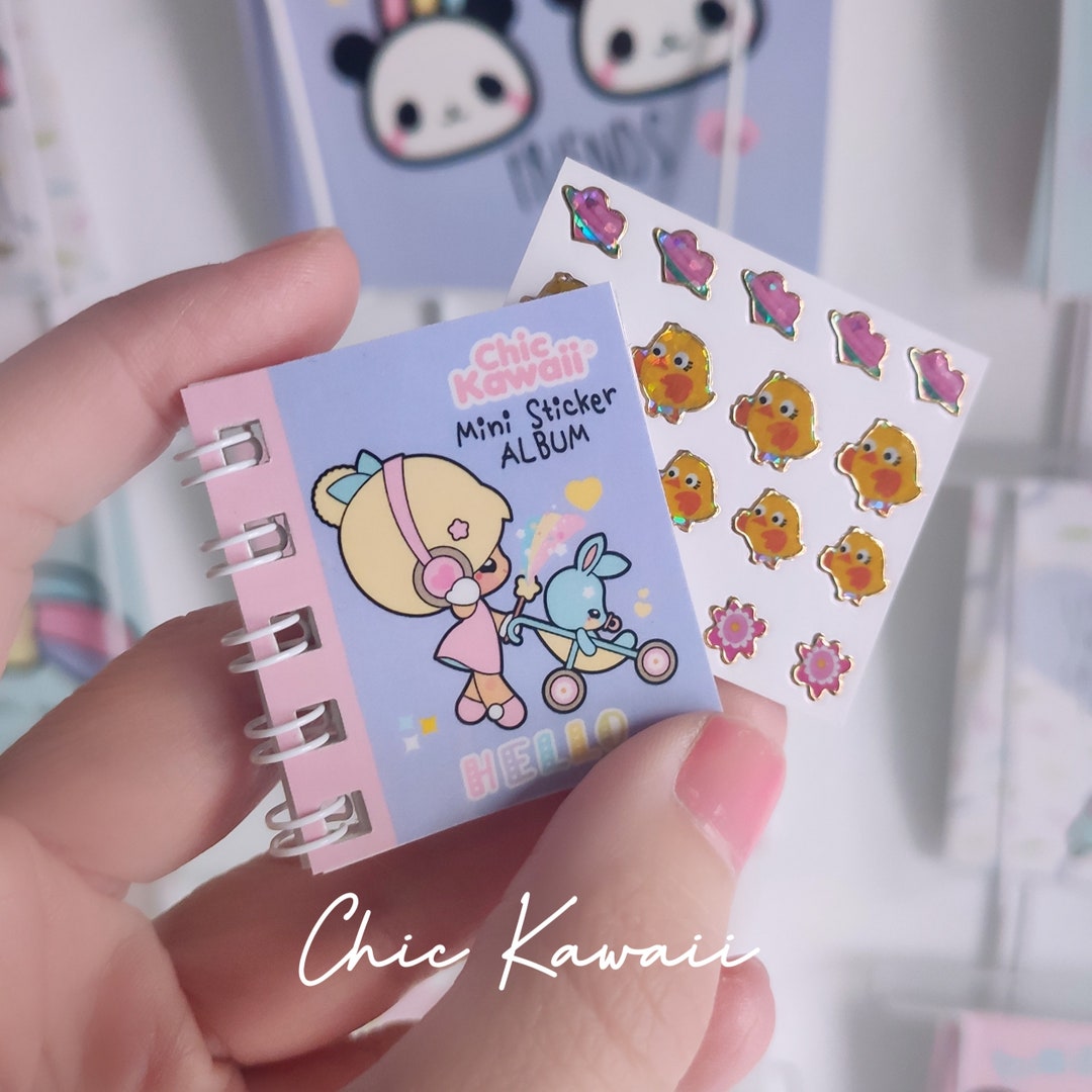 Miniature Chic Kawaii Miniature Sticker Album With Real Etsy