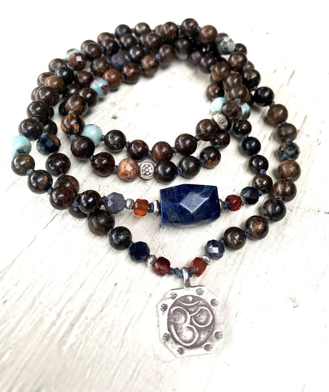 Mens Mala Beads 108 Mala Necklace Gift for Men Gift With Etsy