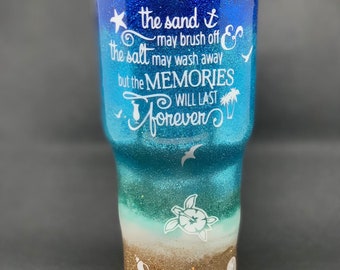 beach themed yeti cup