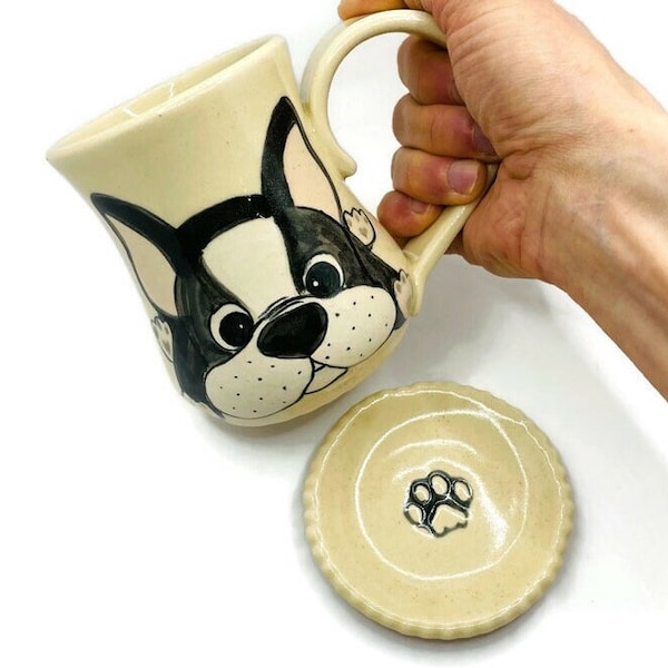 Bulldog Pottery Mug - Etsy