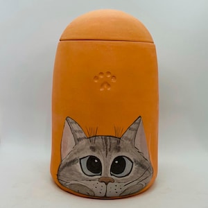 Pet urn Pottery urn Custom pet urn Made to Order Cartoon dog portrait Pet ashes urn Personalized pet urn Pet portrait Dog/cat ceramic urn
