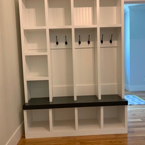 Mudroom with side shelving