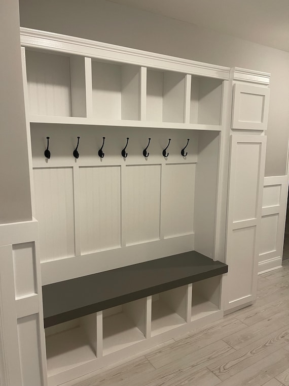 Customsizeable Farmhouse Style Locker Halltree Mudroom Storage Labor Day Weekend Promo Etsy