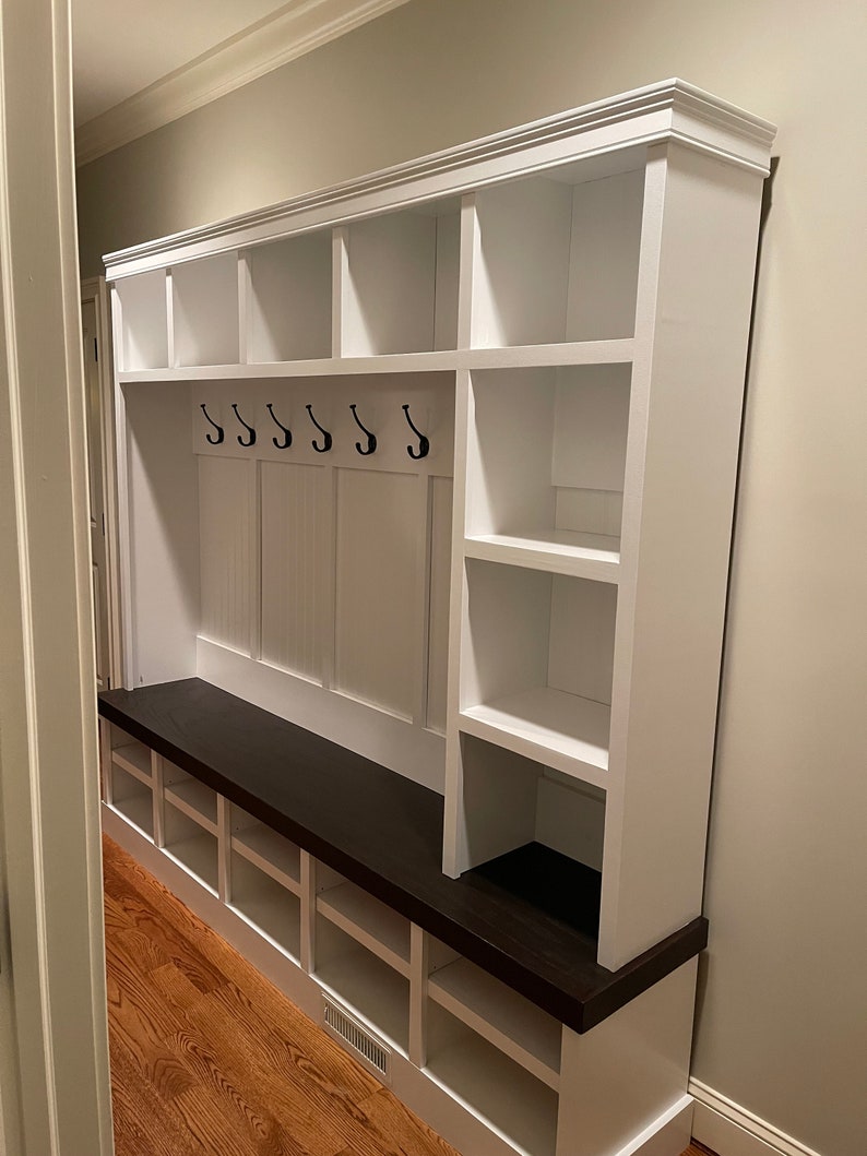 Mudroom Locker With Floating Shelves Etsy