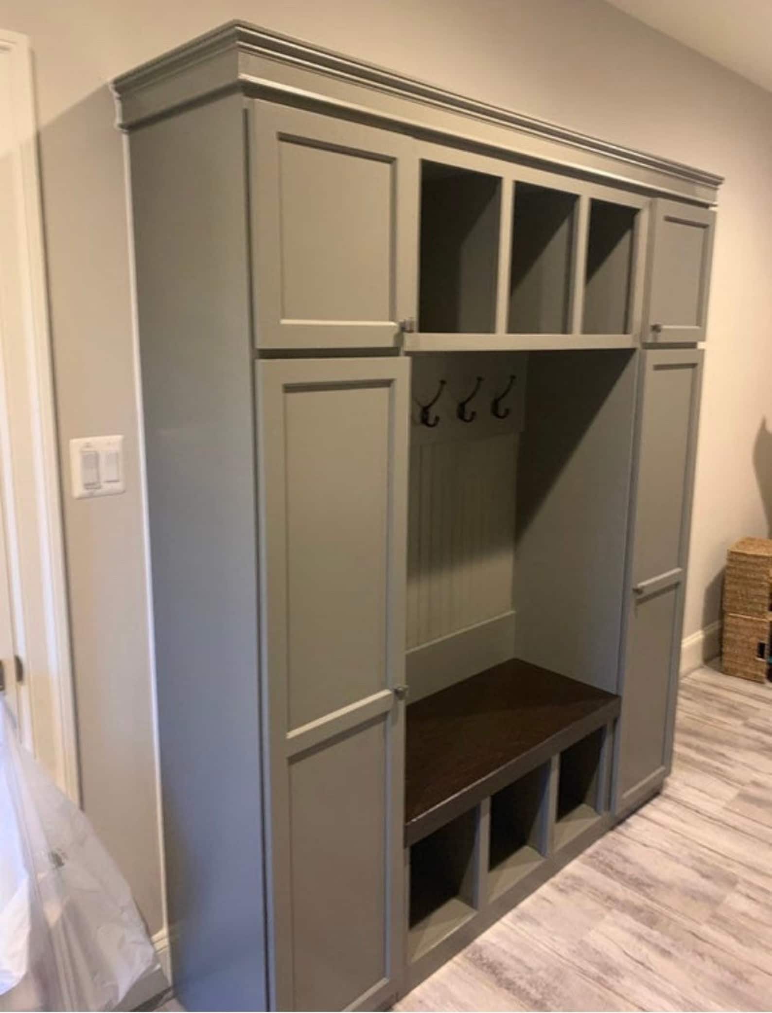 Mudroom Locker / Mudroom Bench / Hall Tree With Side Storage Etsy