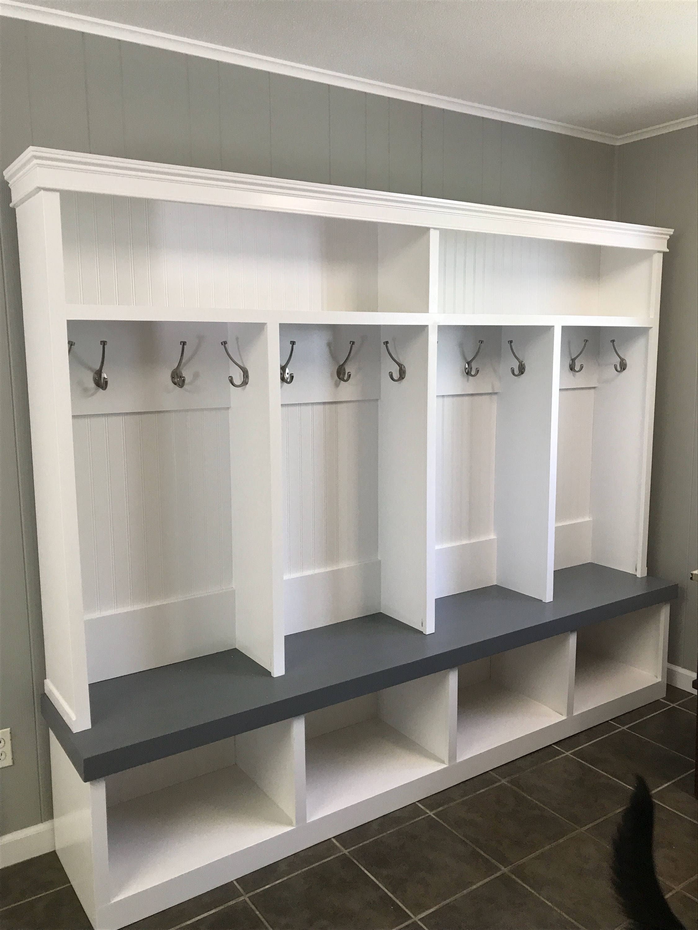 Mudroom locker Entryway locker 4 cubby extra large Etsy