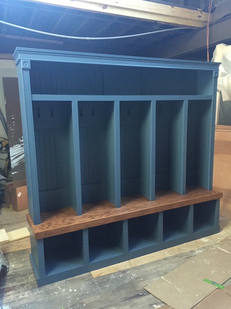 82 Mud Benchlocker Unit Hall Tree Shoe Bench Mudroom Etsy