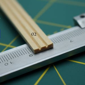 Sockelbrett Boden Fenstertür Abformen DeckelBrett Bodenbrett Zierleiste für 1:12 - 1:6 DIY Puppenhaus Diorama TYP 02