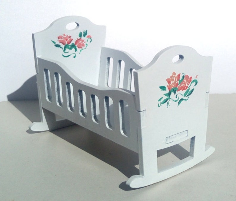 Doll Furniture Cradle 10 Cm 4 Diy Kit Cradle 10 Cm 4 Diy Doll Furniture Kit