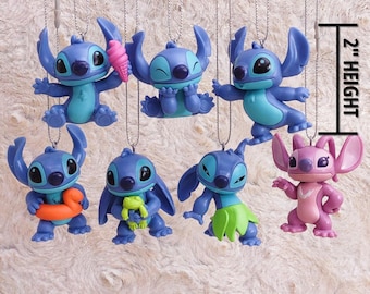Set de adornos navideños de Stitch Alien - 7 piezas